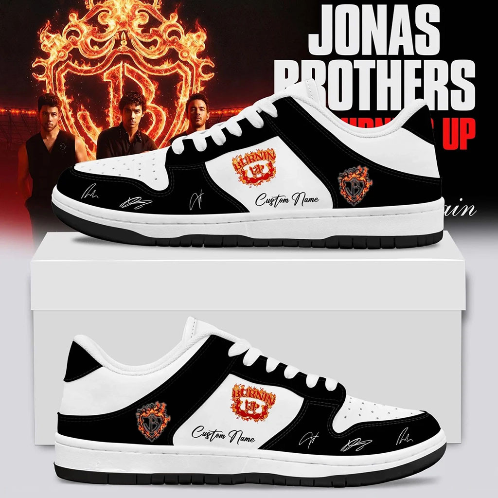 Customized Jonas Brothers Merch 2026 The Burning Up Tour Sneakers Gift Ideas For Music Lovers