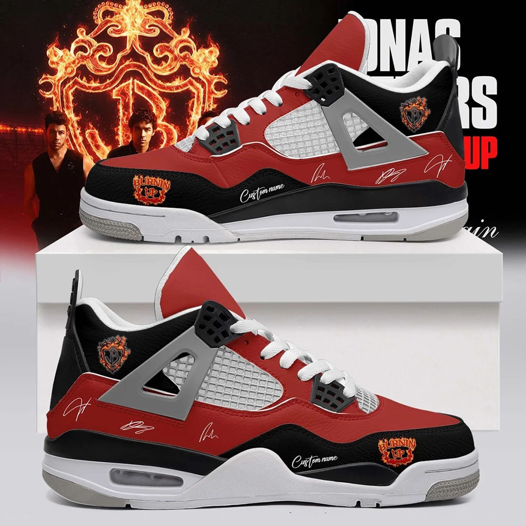 Customized Jonas Brothers Merch 2026 The Burning Up Tour Sneakers Pop Band Shoes Gift For Him