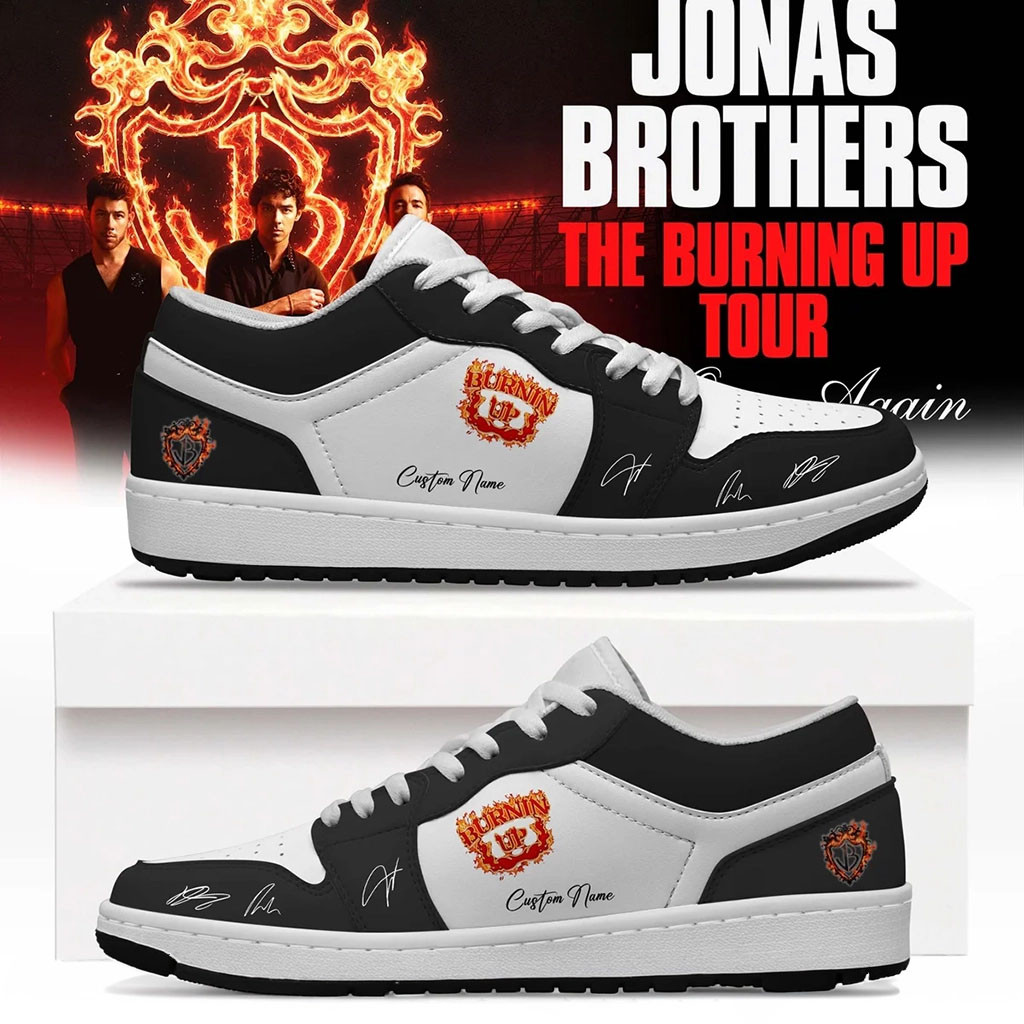 Customized Jonas Brothers Merch 2026 The Burning Up Tour Sneakers Pop Rock Band Shoes Gift