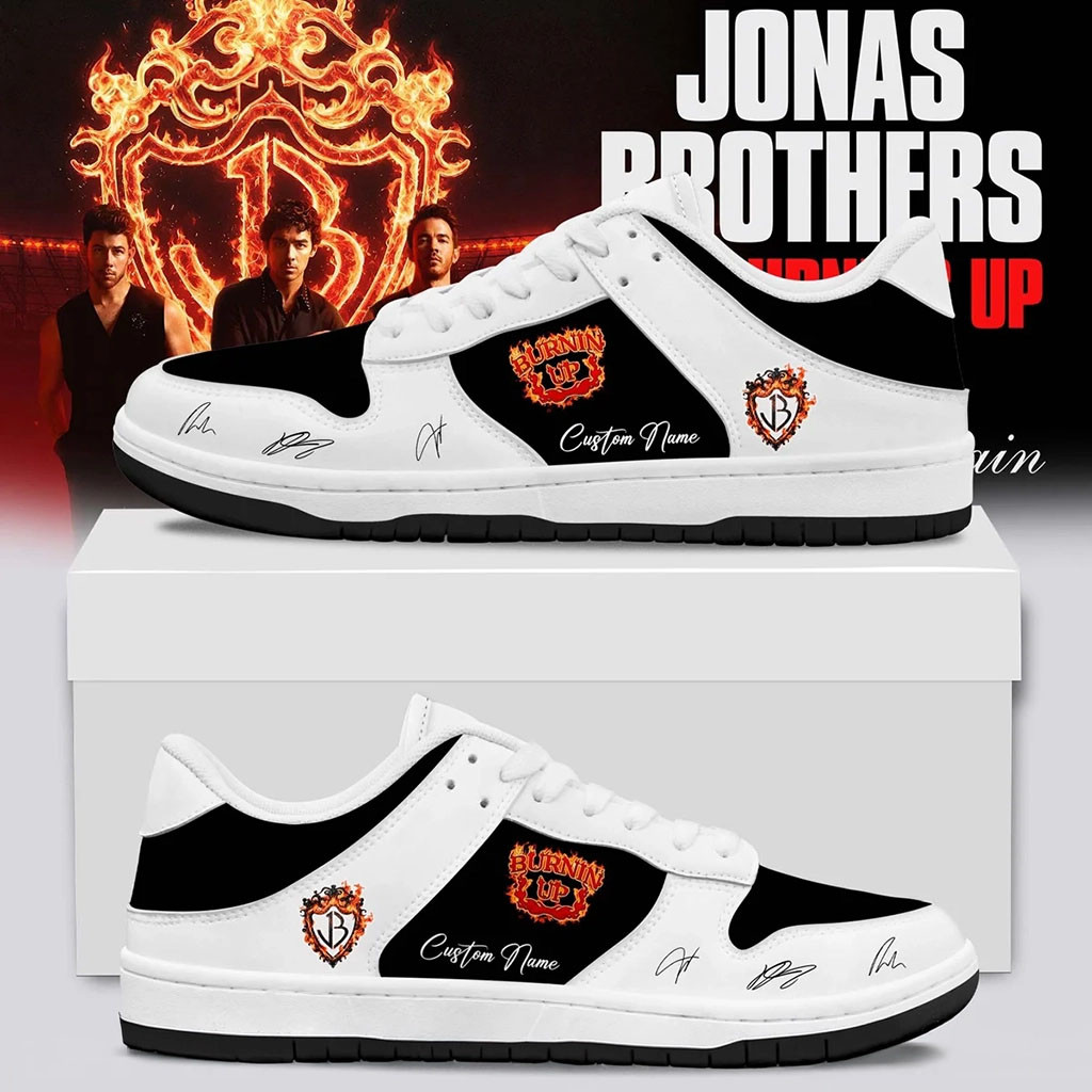 Customized Jonas Brothers Merch 2026 The Burning Up Tour Sneakers Pop Rock Music Fan Gifts