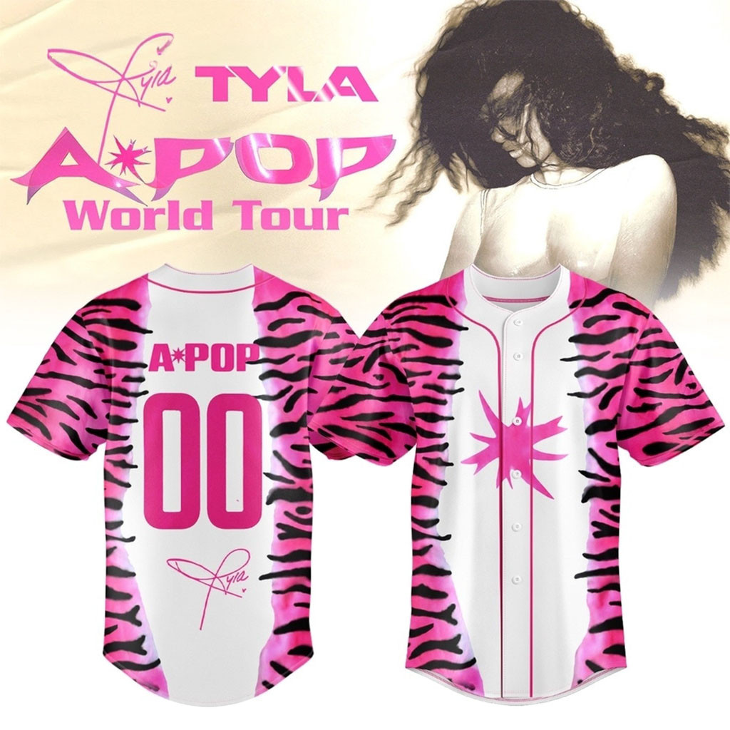 Customized Tyla Merch A POP World Tour Signature Baseball Jersey Gift Ideas For Music Lovers