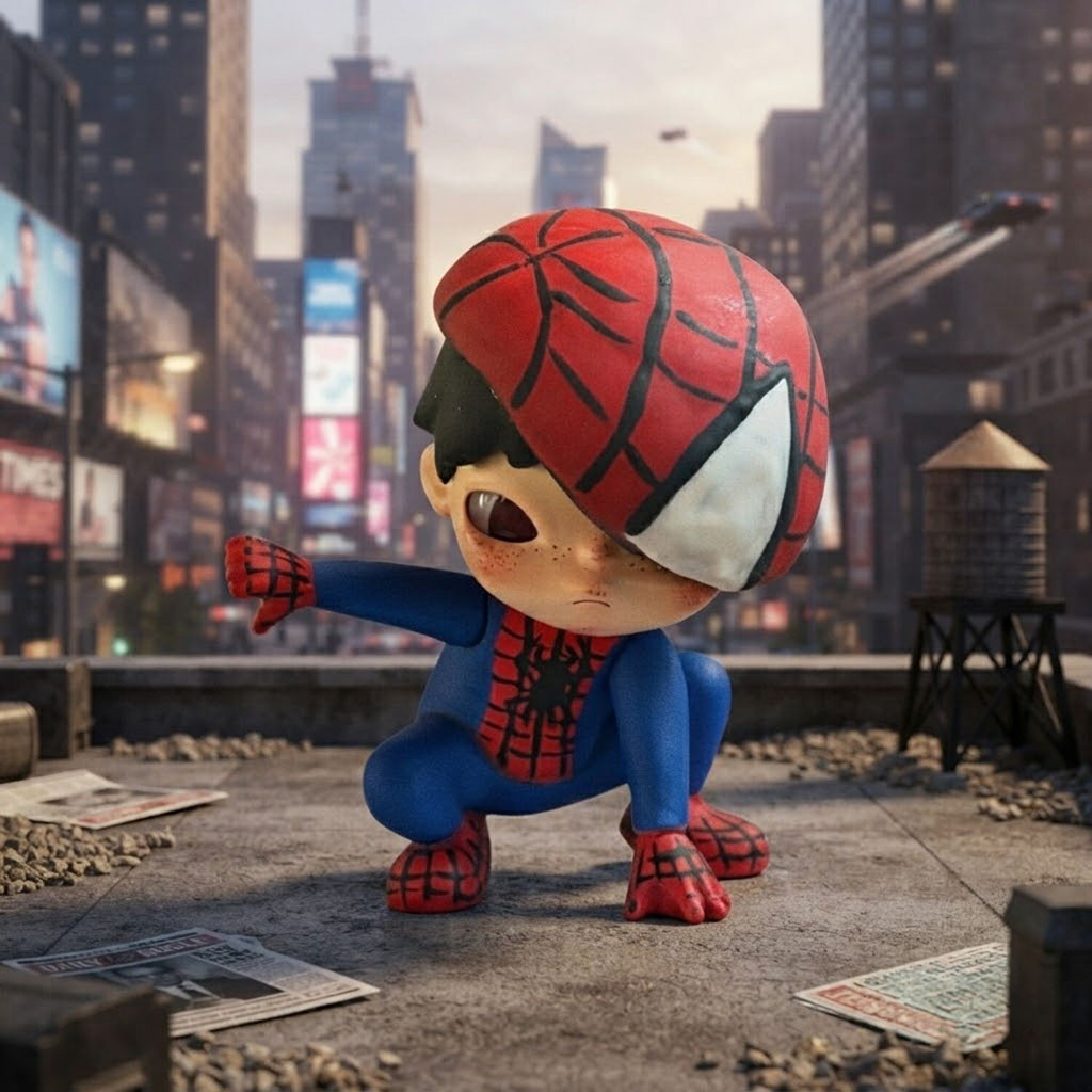 Cute Spider Man Chibi Funko Pop Superhero Merch Desk Decor Birthday Gift For Son
