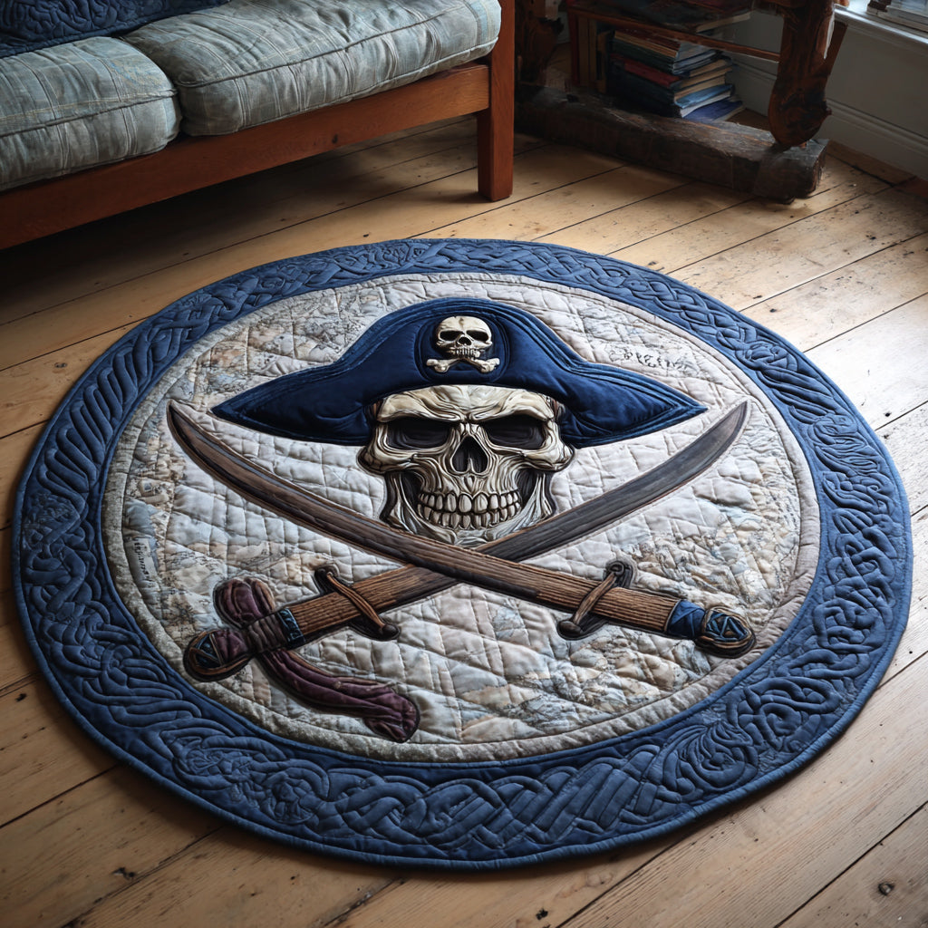 Cutlass Pirate Quilted Round Mat Cozy Halloween Decor Best New Home Gifts Cutlass Pirate Quilted Round Mat Cozy Halloween Decor Best New Home Gifts