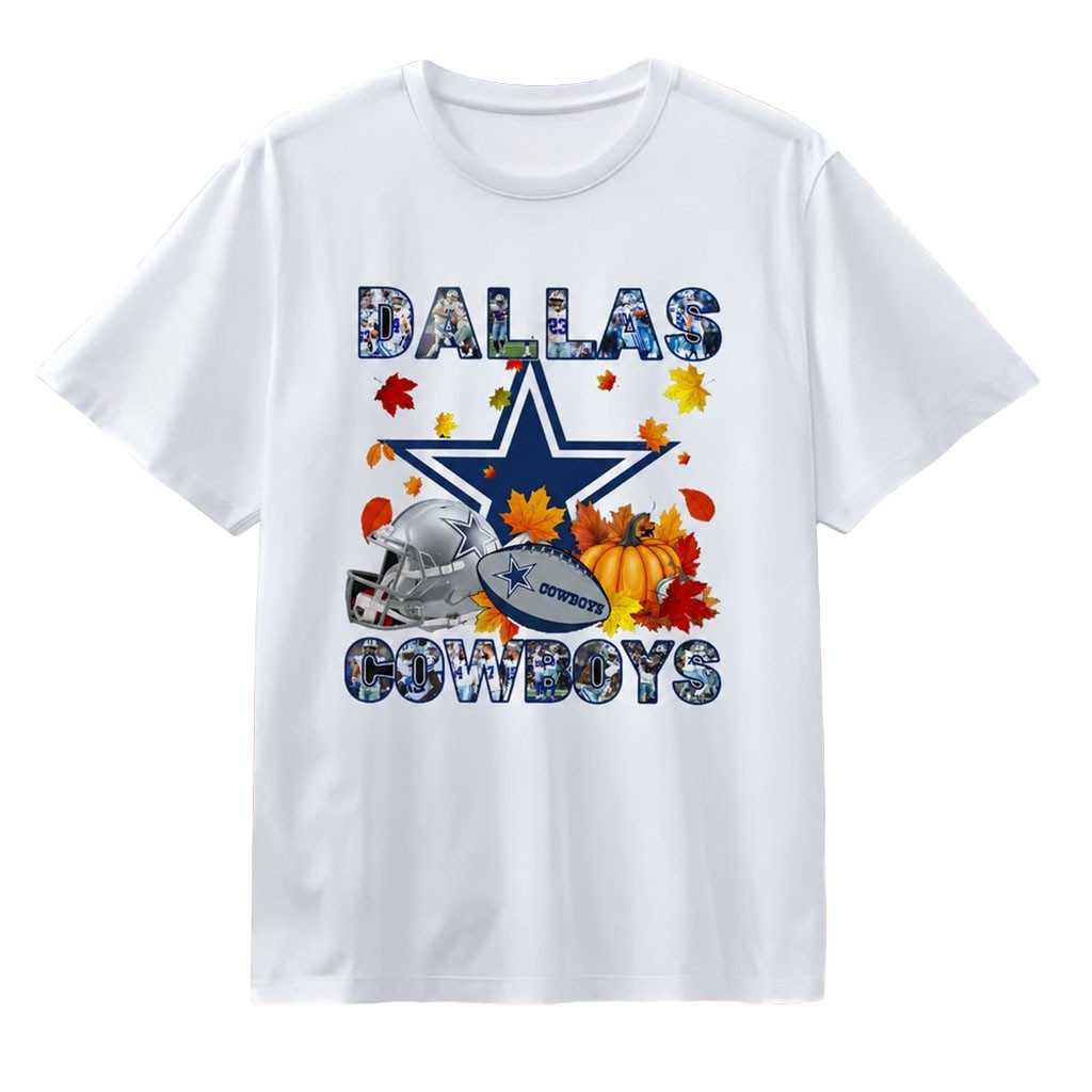Dallas Cowboys Autumn Fall Pumpkin Graphic T-Shirt Dallas Cowboys Merch Football Themed Gifts Dallas Cowboys Autumn Fall Pumpkin Graphic T-Shirt Dallas Cowboys Merch Football Themed Gifts