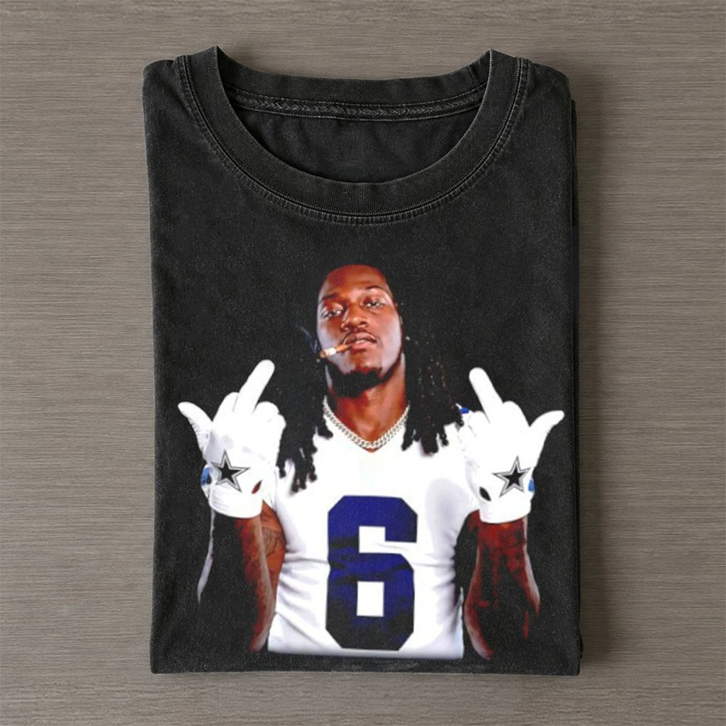 Dallas Cowboys CeeDee Lamb Double Middle Finger T-Shirt Funny Shirt Gift For Football Fans