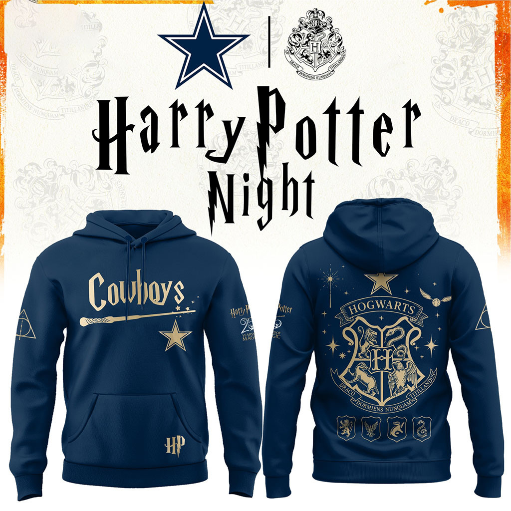 Dallas Cowboys Football Harry Potter 25th Anniversary Hoodie 2026 Cowboys Merch Gift For Fans Dallas Cowboys Football Harry Potter 25th Anniversary Hoodie 2026 Cowboys Merch Gift For Fans
