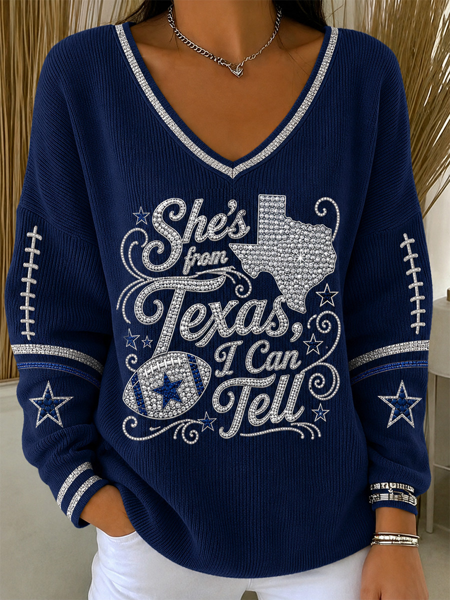 Dallas Cowboys Game Day V-Neck Long Sleeve Shirt Dallas Football Merch Gifts For Fans Dallas Cowboys Game Day V-Neck Long Sleeve Shirt Dallas Football Merch Gifts For Fans