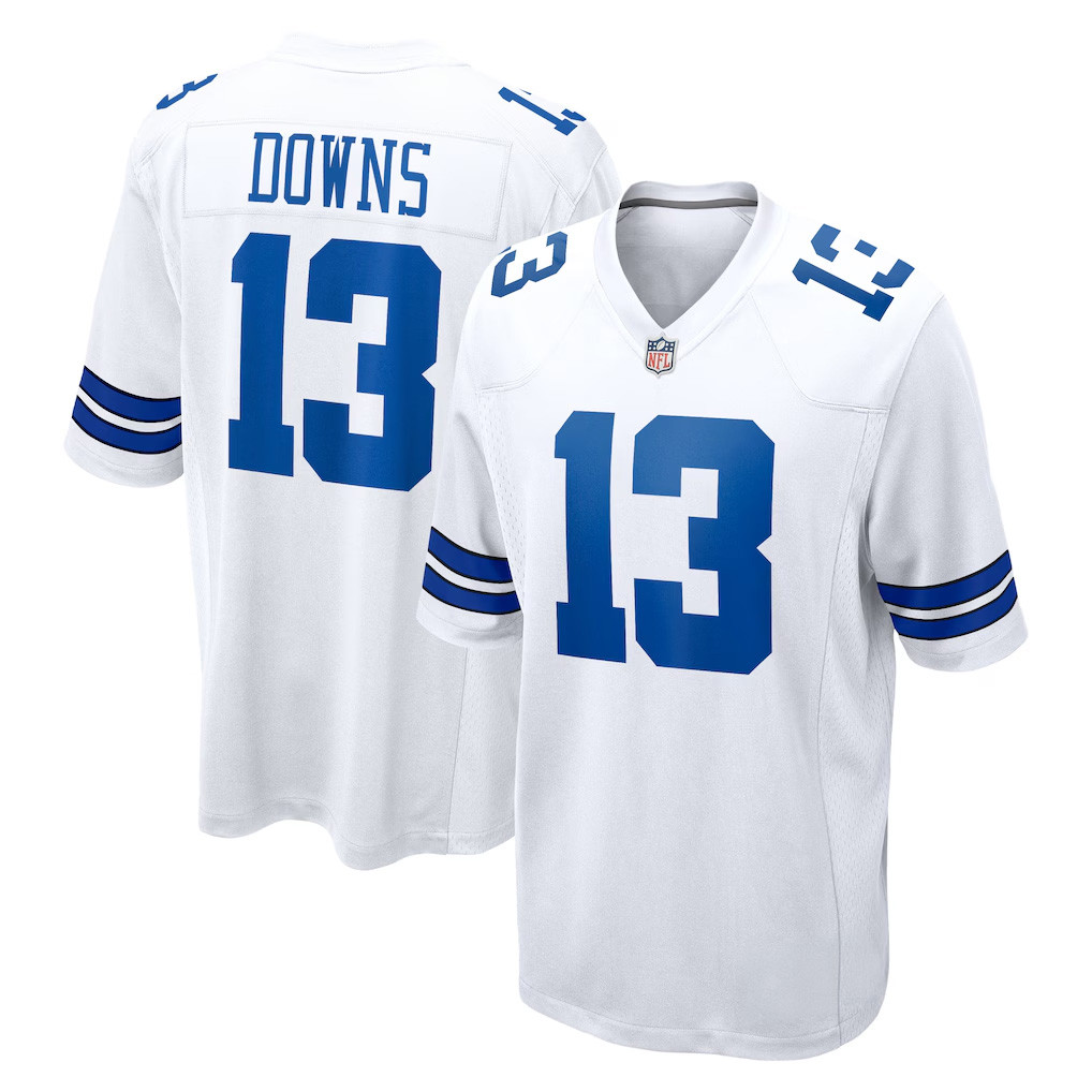 Dallas Cowboys Merch 2026 Caleb Downs #13 Dallas Cowboys Game Jersey White Gifts For Fan