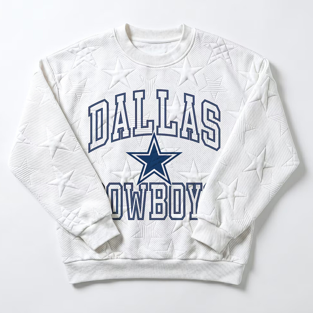 Dallas Cowboys Merch 2026 Dallas Football Gameday Sweatshirt White Fan Gift Ideas