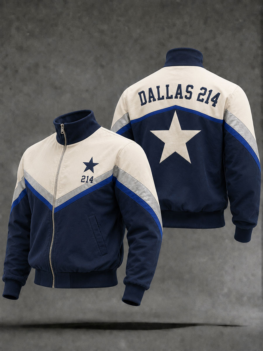 Dallas Cowboys Merch Dallas 214 Football Jacket Game Day Gear Presents For Football Fans Dallas Cowboys Merch Dallas 214 Football Jacket Game Day Gear Presents For Football Fans