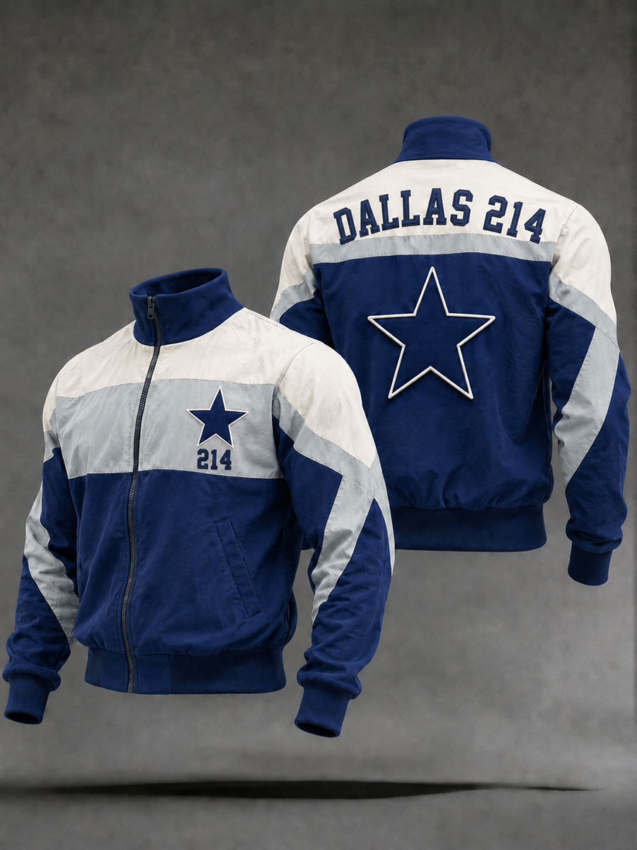 Dallas Cowboys Merch Dallas 214 Football Jacket Game Day Gifts For Football Lovers Dallas Cowboys Merch Dallas 214 Football Jacket Game Day Gifts For Football Lovers