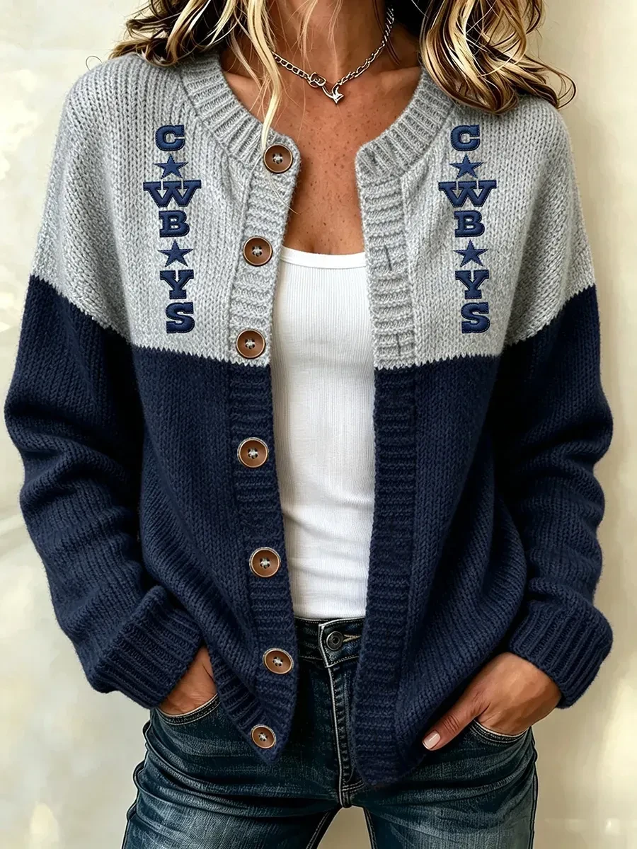 Dallas Cowboys Merch Dallas Football Cardigan Game Day Gifts For Cowboys Fan