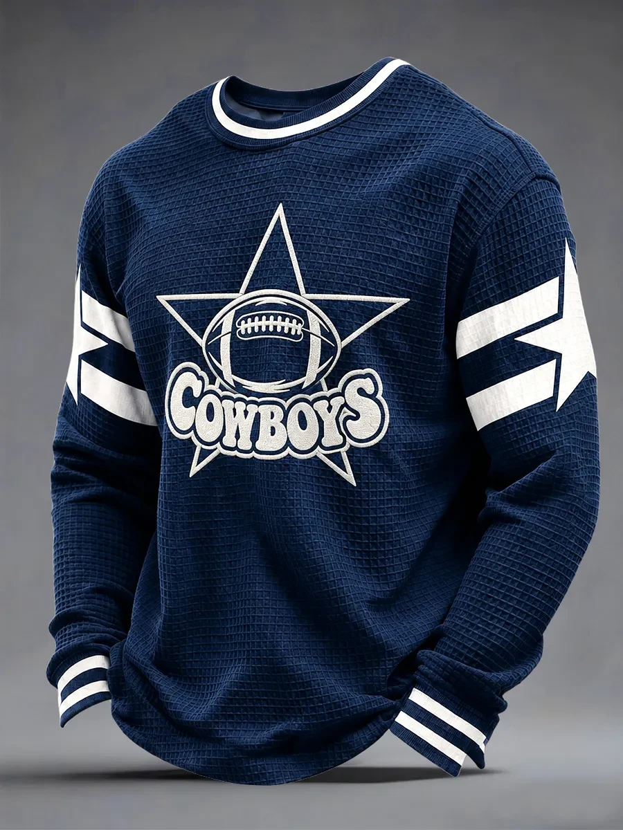 Dallas Cowboys Merch Dallas Football Navy Long Sleeve Shirt Game Day Gear Cowboys Fan Gift