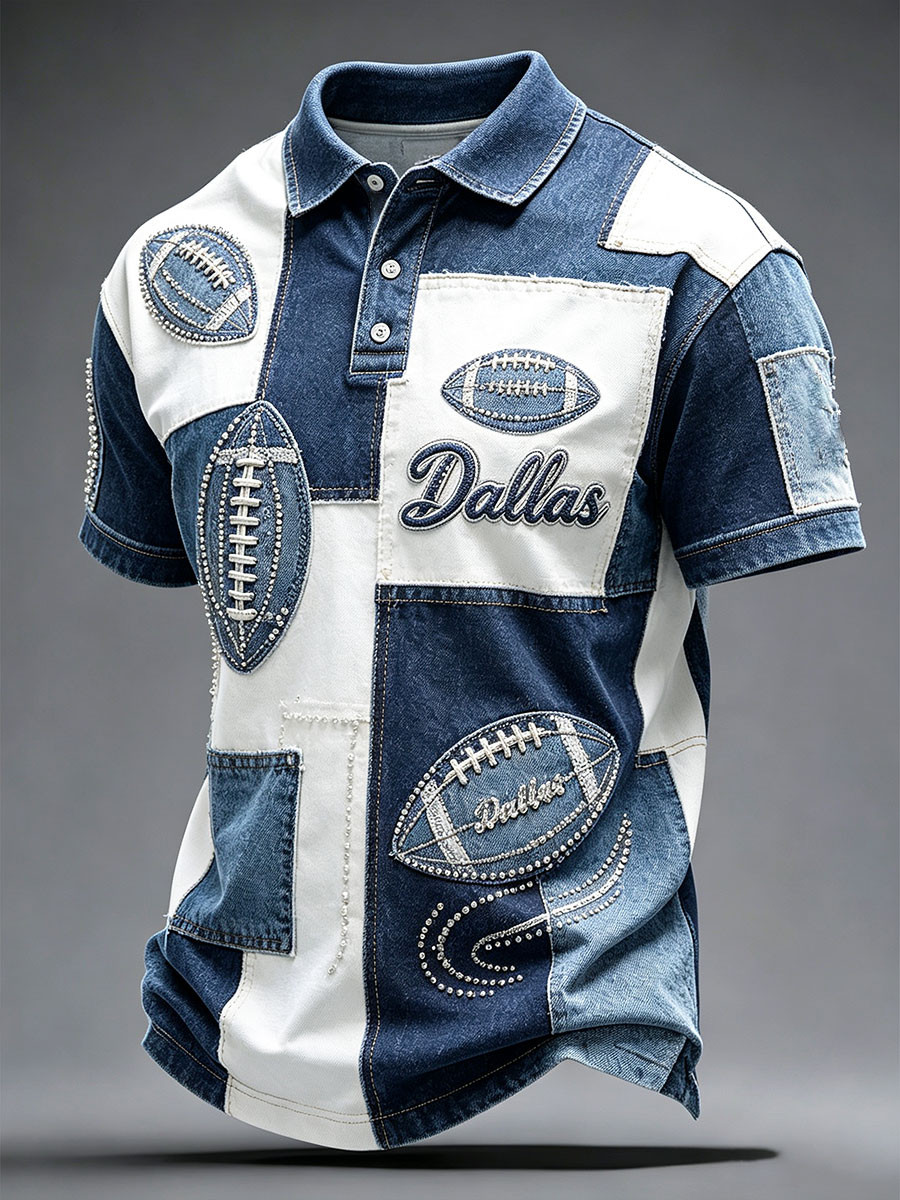 Dallas Cowboys Merch Dallas Football Polo Shirt Game Day Gifts For Cowboys Fan