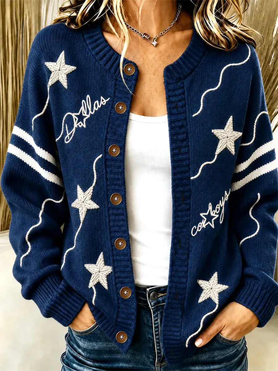 Dallas Cowboys Merch Dallas Football Stars Cardigan Game Day Gifts For Cowboys Fan Dallas Cowboys Merch Dallas Football Stars Cardigan Game Day Gifts For Cowboys Fan