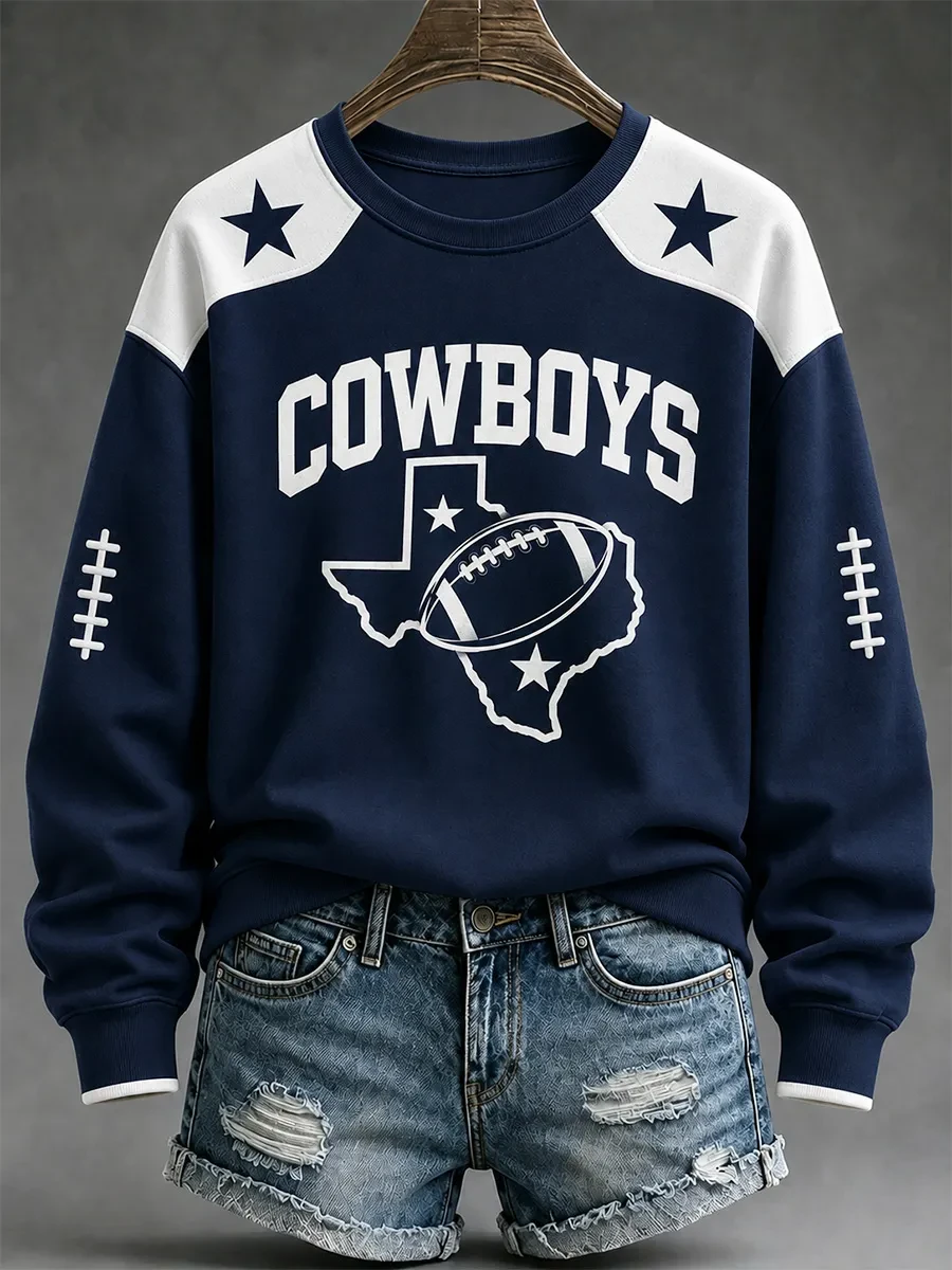 Dallas Cowboys Merch Dallas Football Sweatshirt Cowboys Apparel Game Day Gifts For Fans