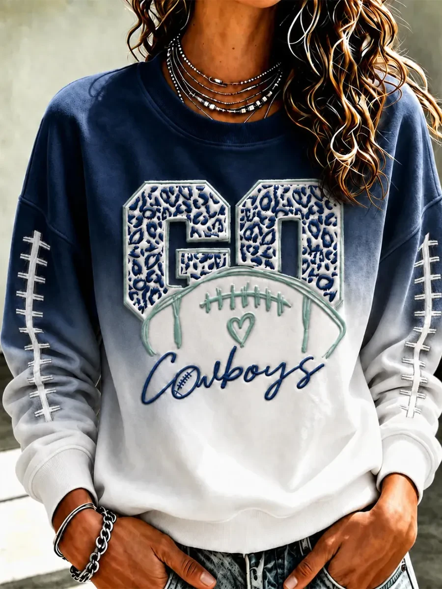Dallas Cowboys Merch Dallas Football Sweatshirt Game Day Go Cowboys Apparel Fans Gifts