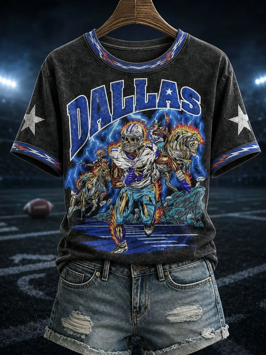 Dallas Cowboys Merch Dallas Football T-Shirt Game Day Apparel Presents For Football Lovers