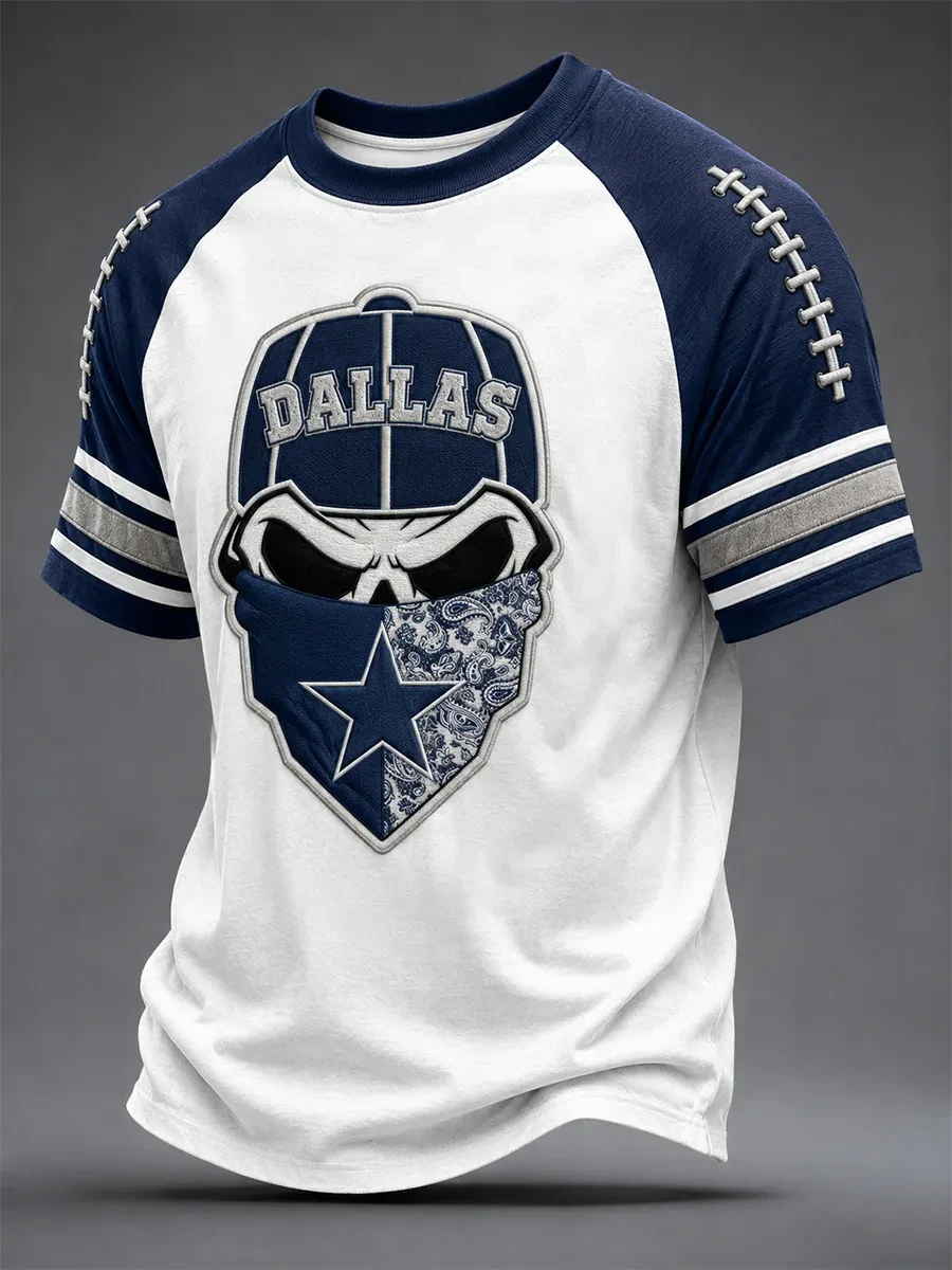 Dallas Cowboys Merch Football Shirt Skull Bandana Graphic Tee Cowboys Fan Gift Dallas Cowboys Merch Football Shirt Skull Bandana Graphic Tee Cowboys Fan Gift