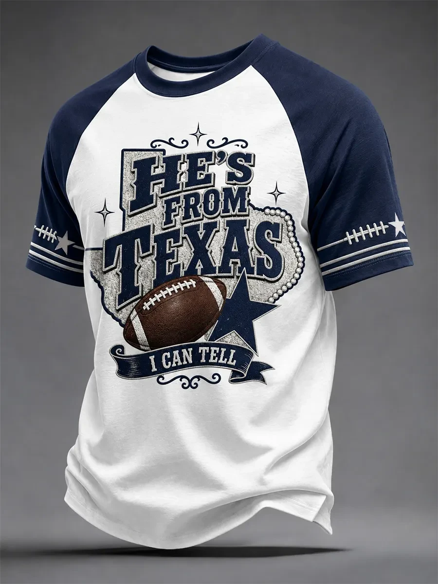 Dallas Cowboys Merch He's From Texas T-Shirt Game Day Gifts For Football Fan Dallas Cowboys Merch He's From Texas T-Shirt Game Day Gifts For Football Fan
