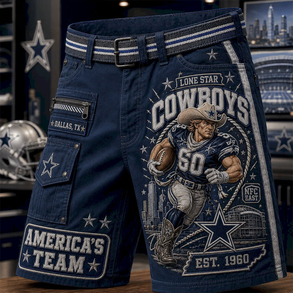 Dallas Cowboys Merch Lone Star America's Team Shorts Cool Football Gifts For Him Dallas Cowboys Merch Lone Star America's Team Shorts Cool Football Gifts For Him