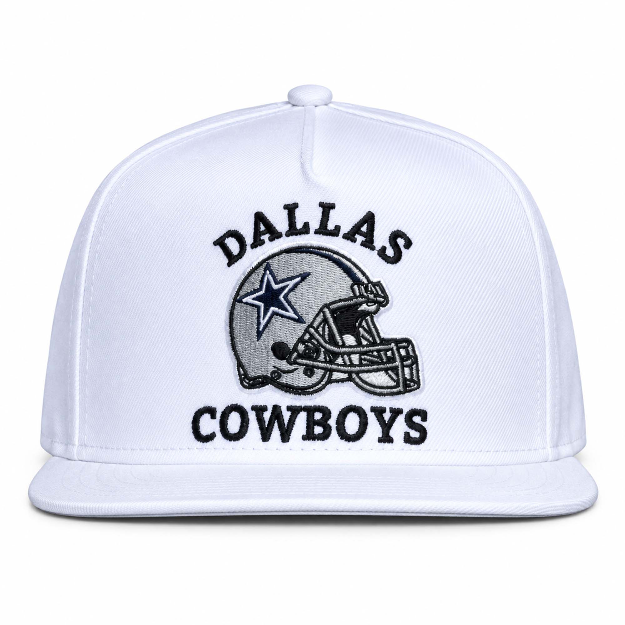 Dallas Cowboys Snapback Hat Embroidered White Game Day Cap Dallas Football Merch Fan Gifts