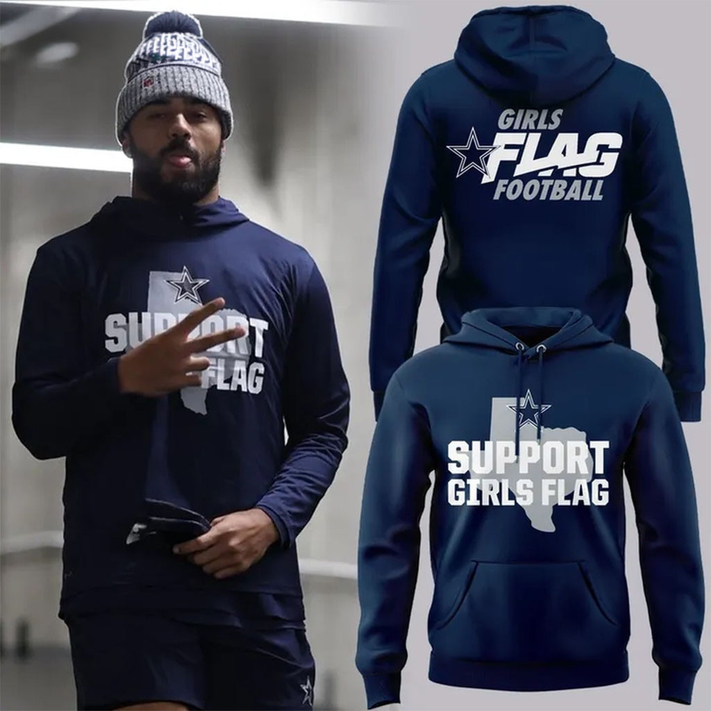 Dallas Cowboys Support Girls Flag Hoodie Dallas Cowboys Merch 2026 Football Fan Gear