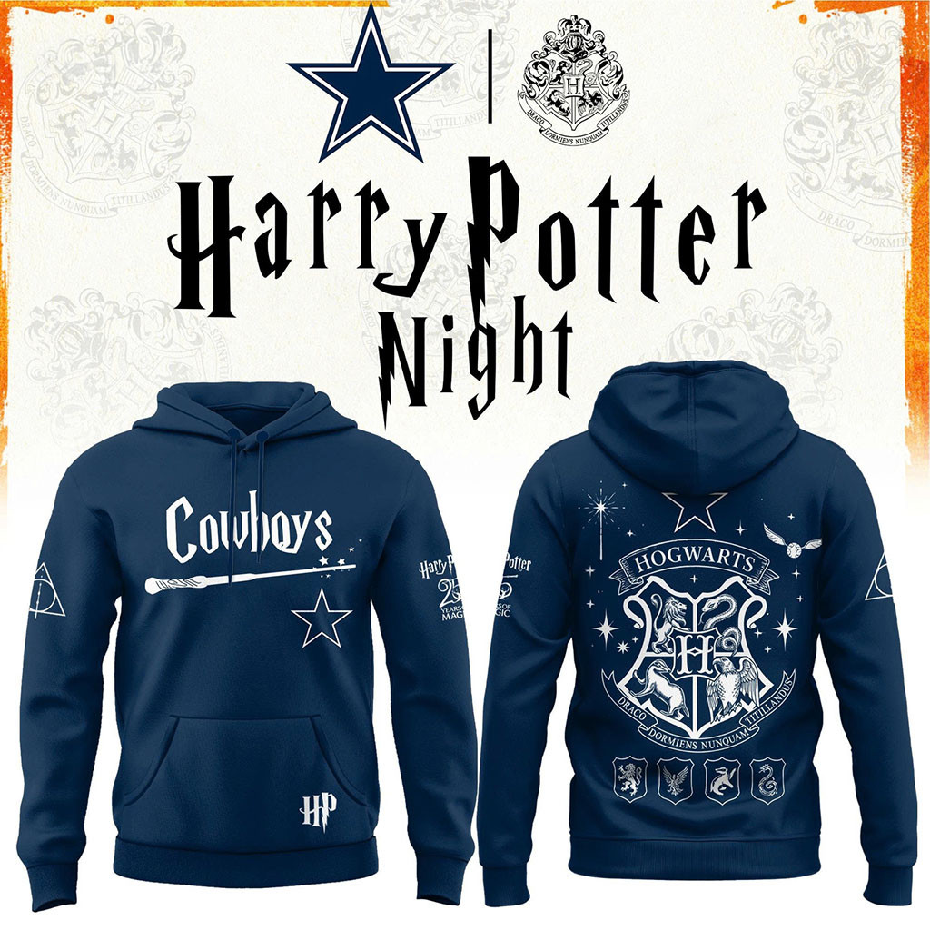 Dallas Cowboys x Harry Potter 25th Anniversary Hoodie 2026 Dallas Cowboys Merch Gift For Dad