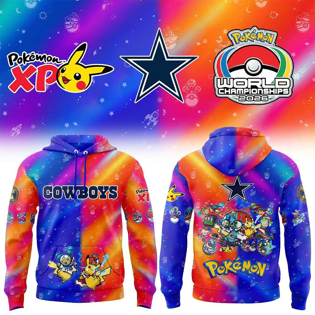 Dallas Cowboys X Pokemon World Championships 2026 Hoodie Dallas Cowboys Merch Gift For Fans
