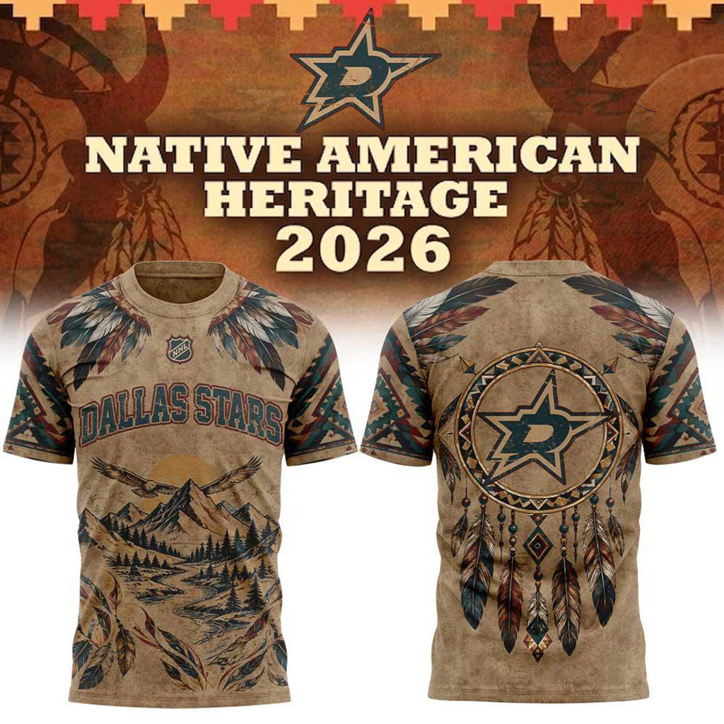 Dallas Stars Native American Heritage 2026 T-Shirt Dallas Stars Merch Gifts For Hockey Lovers