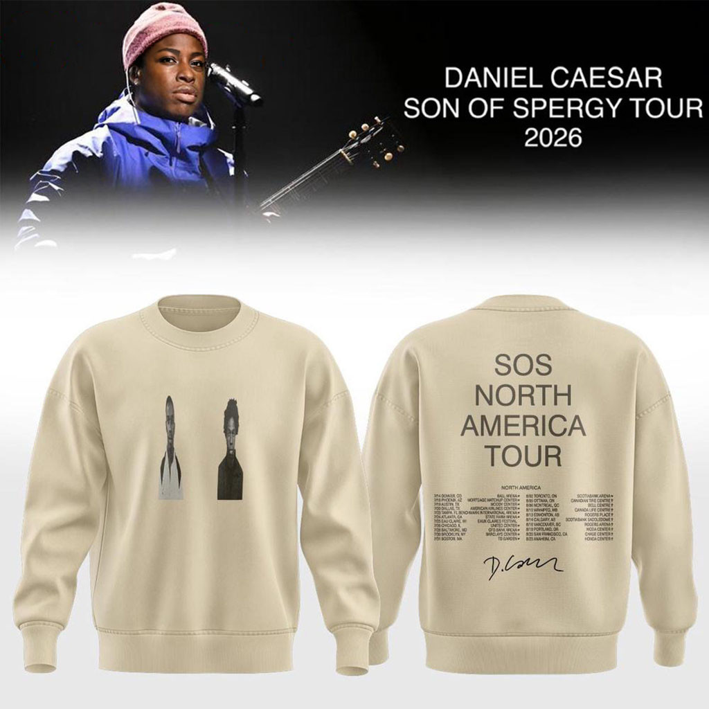 Daniel Caesar Merch 2026 Son Of Spergy Tour Dates Sweatshirt Signed Gift For Music Lover Daniel Caesar Merch 2026 Son Of Spergy Tour Dates Sweatshirt Signed Gift For Music Lover
