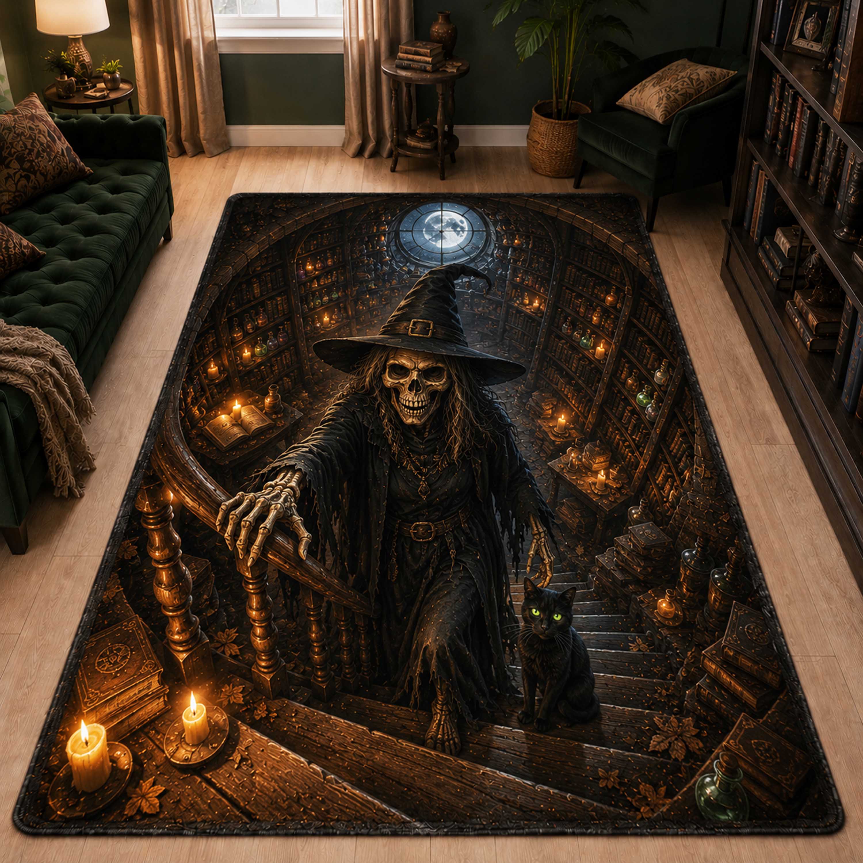 Dark Descent Area Rug Living Room Carpet Rug Good Gifts For Halloween