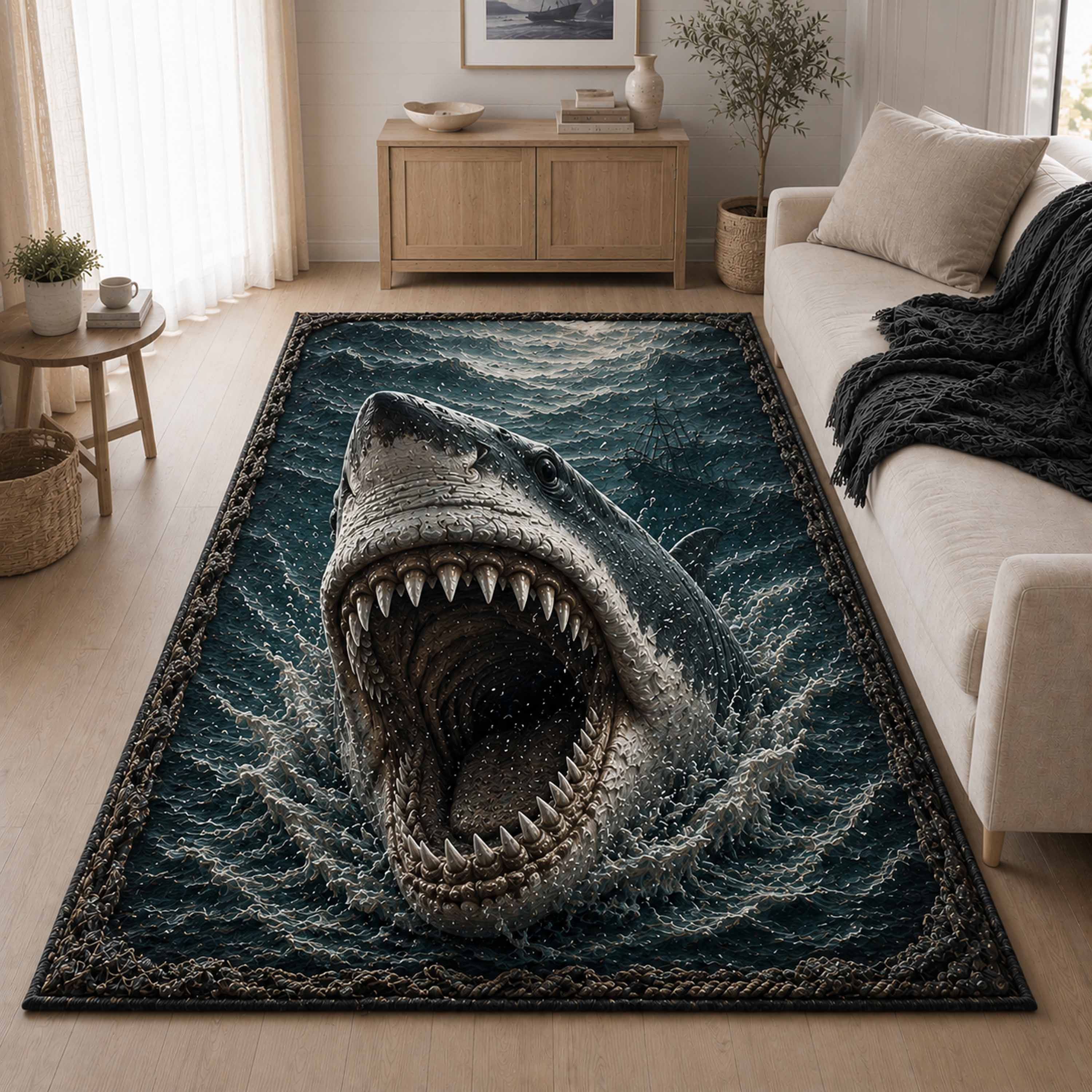 Dark Undertow Area Rug Gothic Style Living Room Birthday Halloween Gifts Dark Undertow Area Rug Gothic Style Living Room Birthday Halloween Gifts