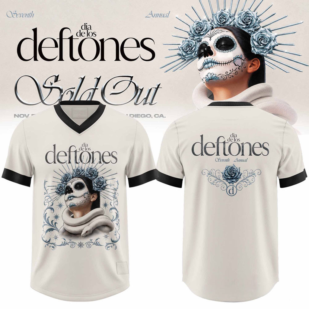 Deftones Merch 2026 Seventh Annual Dia De Los Deftones Celestial Gothic V-Neck Jersey BFF Gifts Deftones Merch 2026 Seventh Annual Dia De Los Deftones Celestial Gothic V-Neck Jersey BFF Gifts