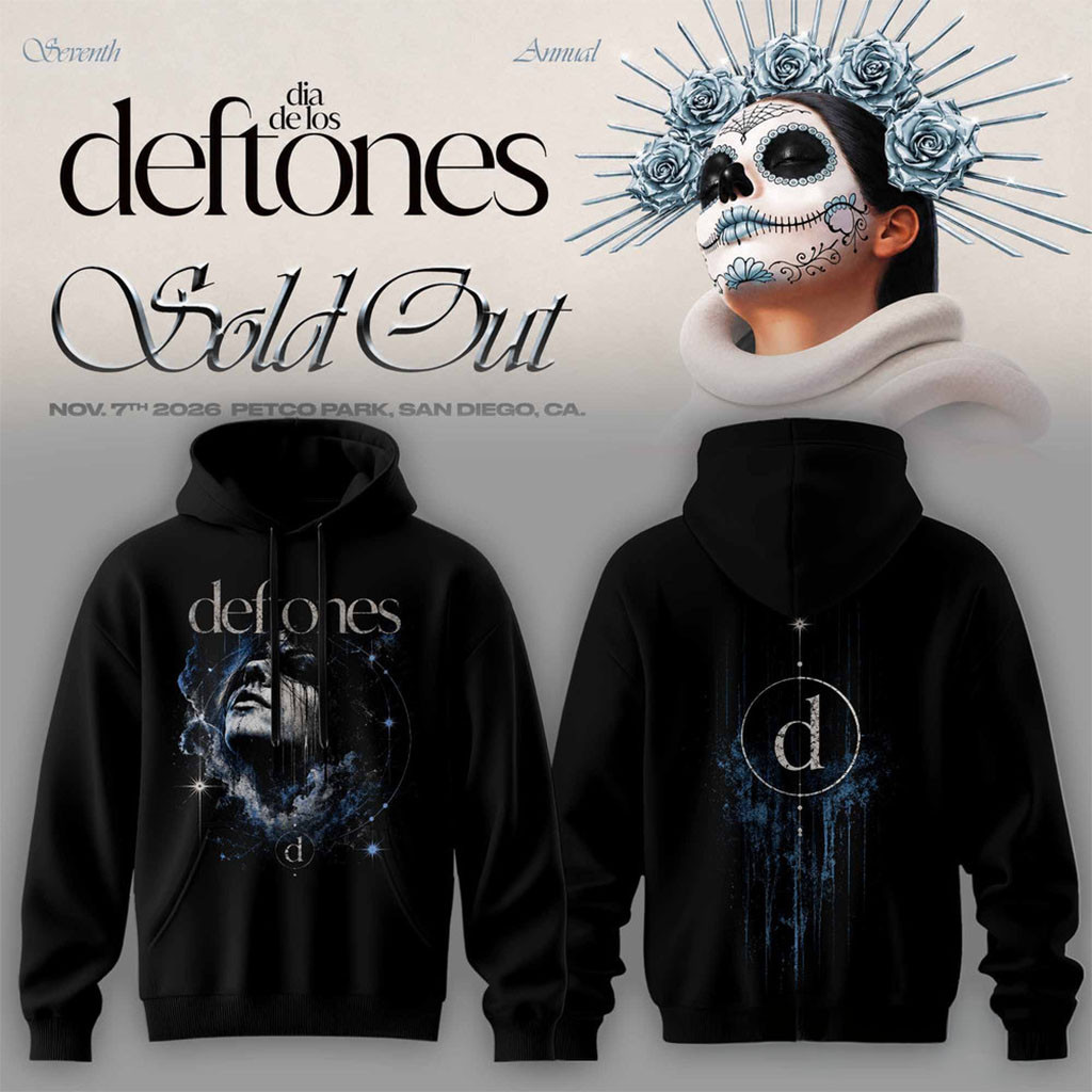 Deftones Merch Seventh Annual Dia De Los Deftones Celestial Gothic Hoodie Gifts For Friends