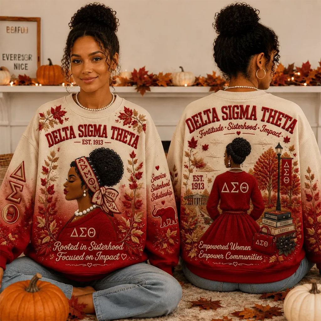 Delta Sigma Theta Est 1913 Sisterhood Impact Sweatshirt Fall Sorority Apparel Gifts for Delta Women
