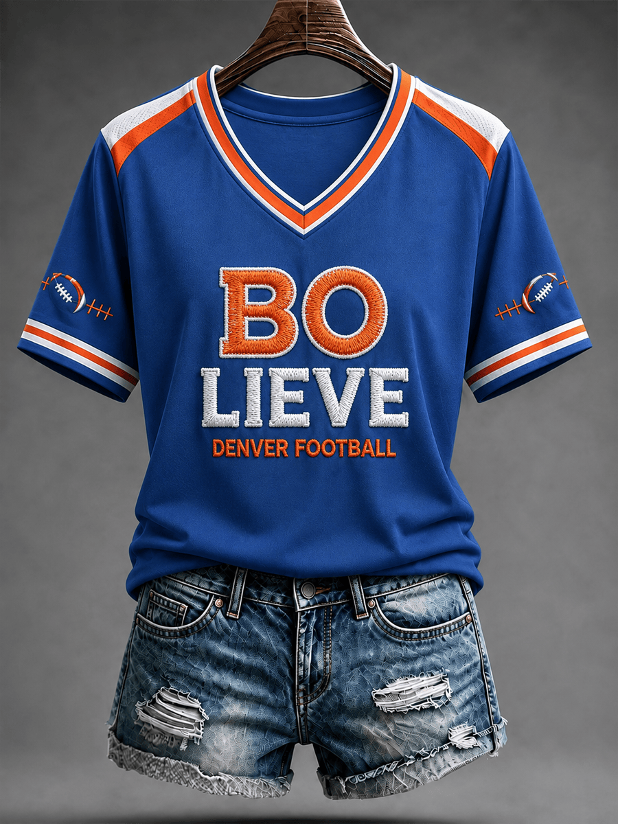 Denver Broncos Merch Bo Lieve Denver Football T-Shirt Denver Game Day Outfit Gift For Fans