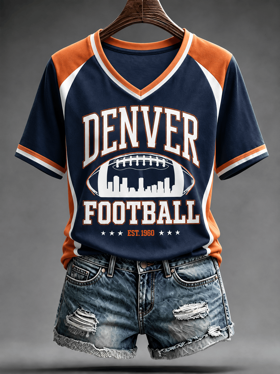 Denver Broncos Merch Denver Football T-Shirt Game Day Gear Tailgate Party Fan Outfit