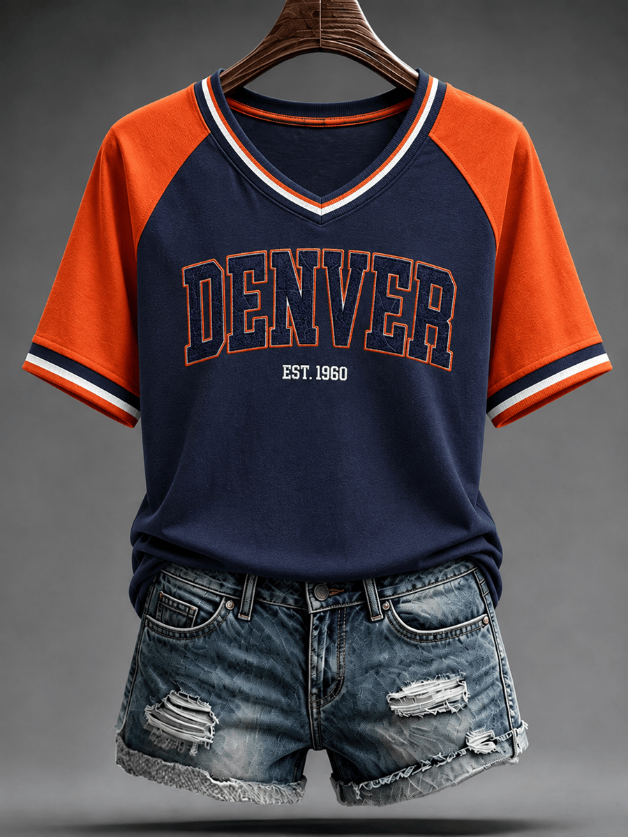 Denver Broncos Merch Est 1960 Denver Football T-Shirt Game Day Clothing Football Lovers Gifts