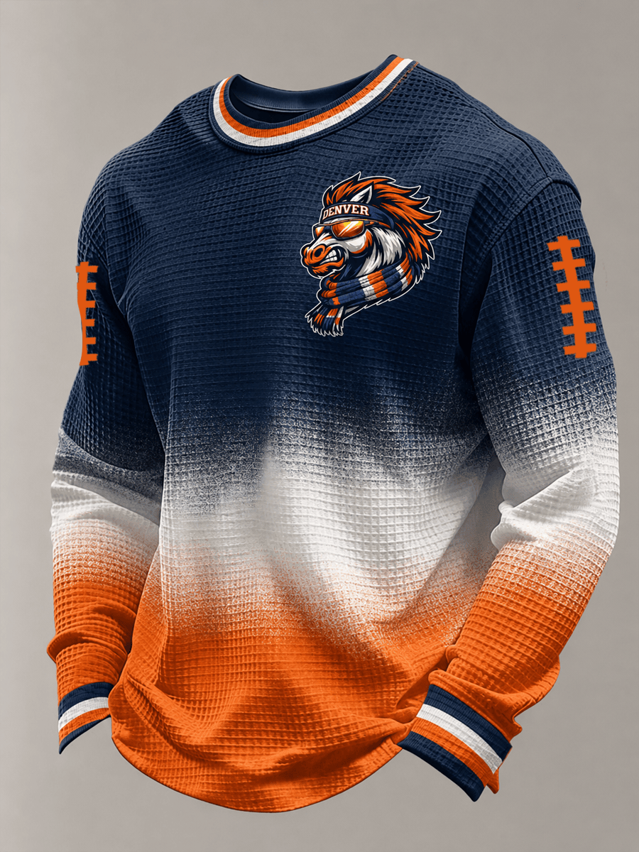 Denver Broncos Merch Game Day Denver Football Long Sleeve T-Shirt Broncos Country Fan Gift