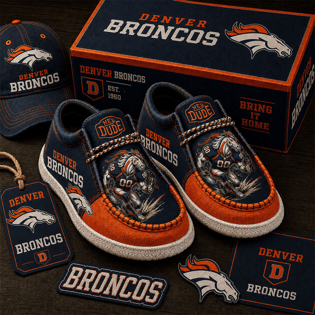 Denver Broncos Shoes Game Day Loafers Denver Broncos Merch Great Football Gifts For Fans