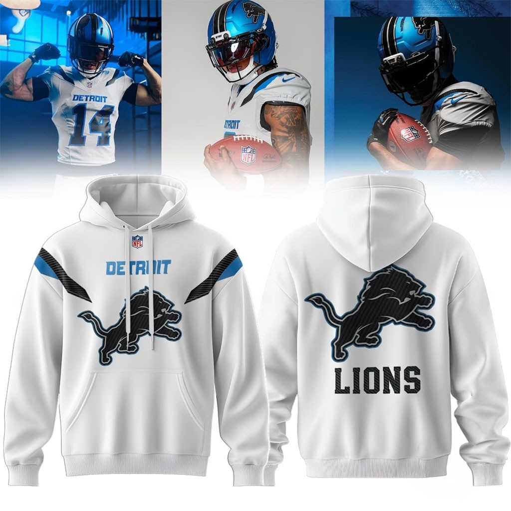 Detroit Lions 2026 27 Season New Uniform Hoodie Lions Merch Gift Ideas For Football Lovers