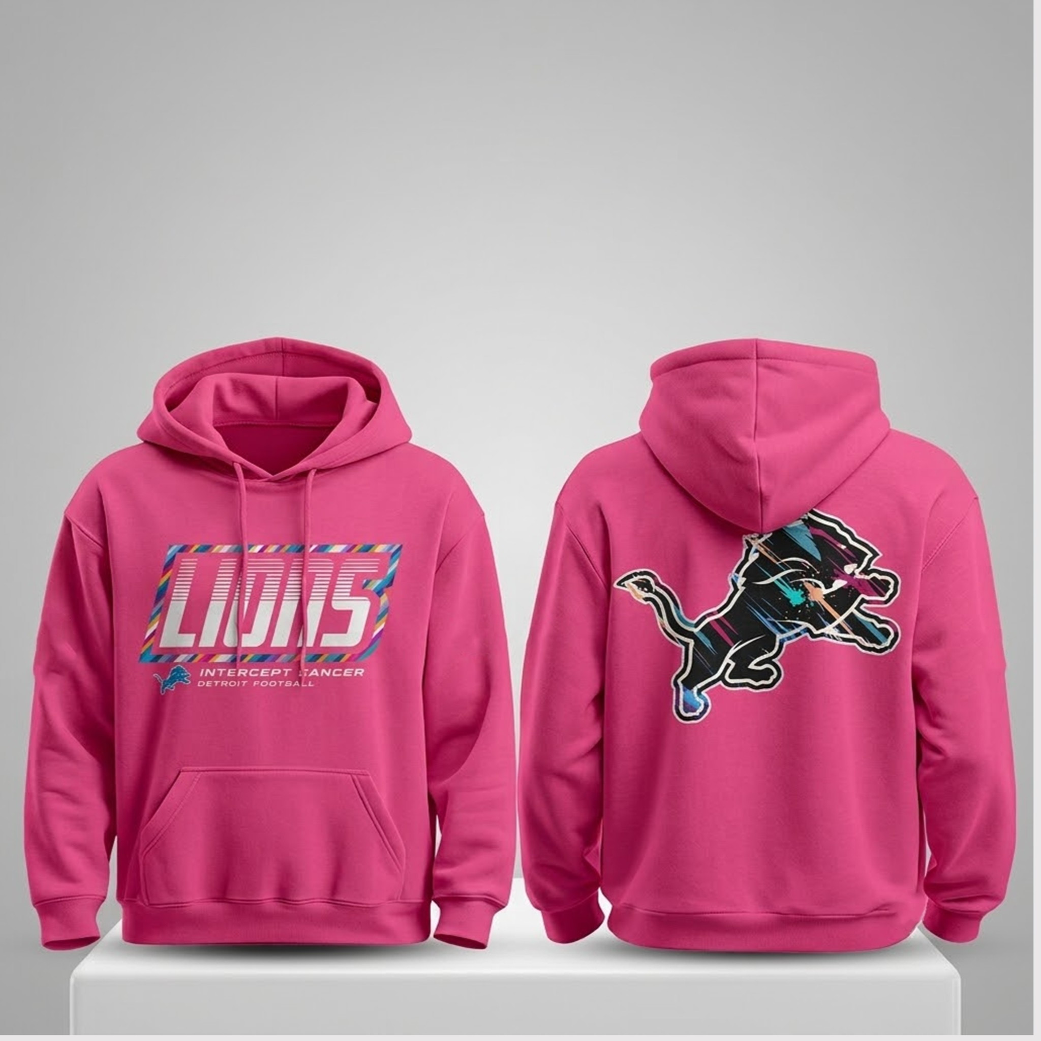 Detroit Lions Crucial Catch Pink 2026 Hoodie NFL Crucial Catch Merch Football Fan Gifts Detroit Lions Crucial Catch Pink 2026 Hoodie NFL Crucial Catch Merch Football Fan Gifts