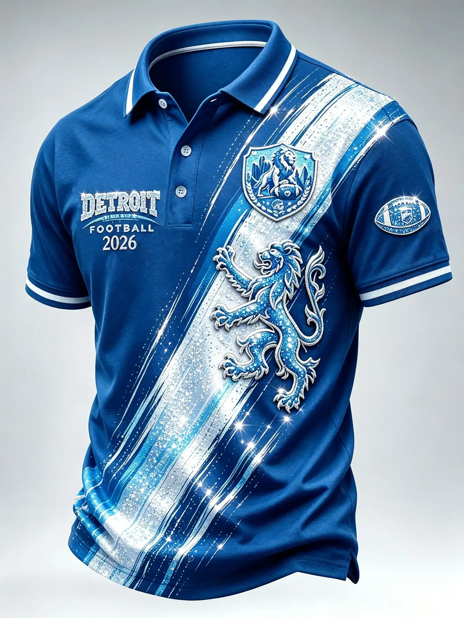 Detroit Lions Football 2026 Polo Shirt Lions Merch Sunday Game Day Tailgate Outfit Him Gifts Detroit Lions Football 2026 Polo Shirt Lions Merch Sunday Game Day Tailgate Outfit Him Gifts