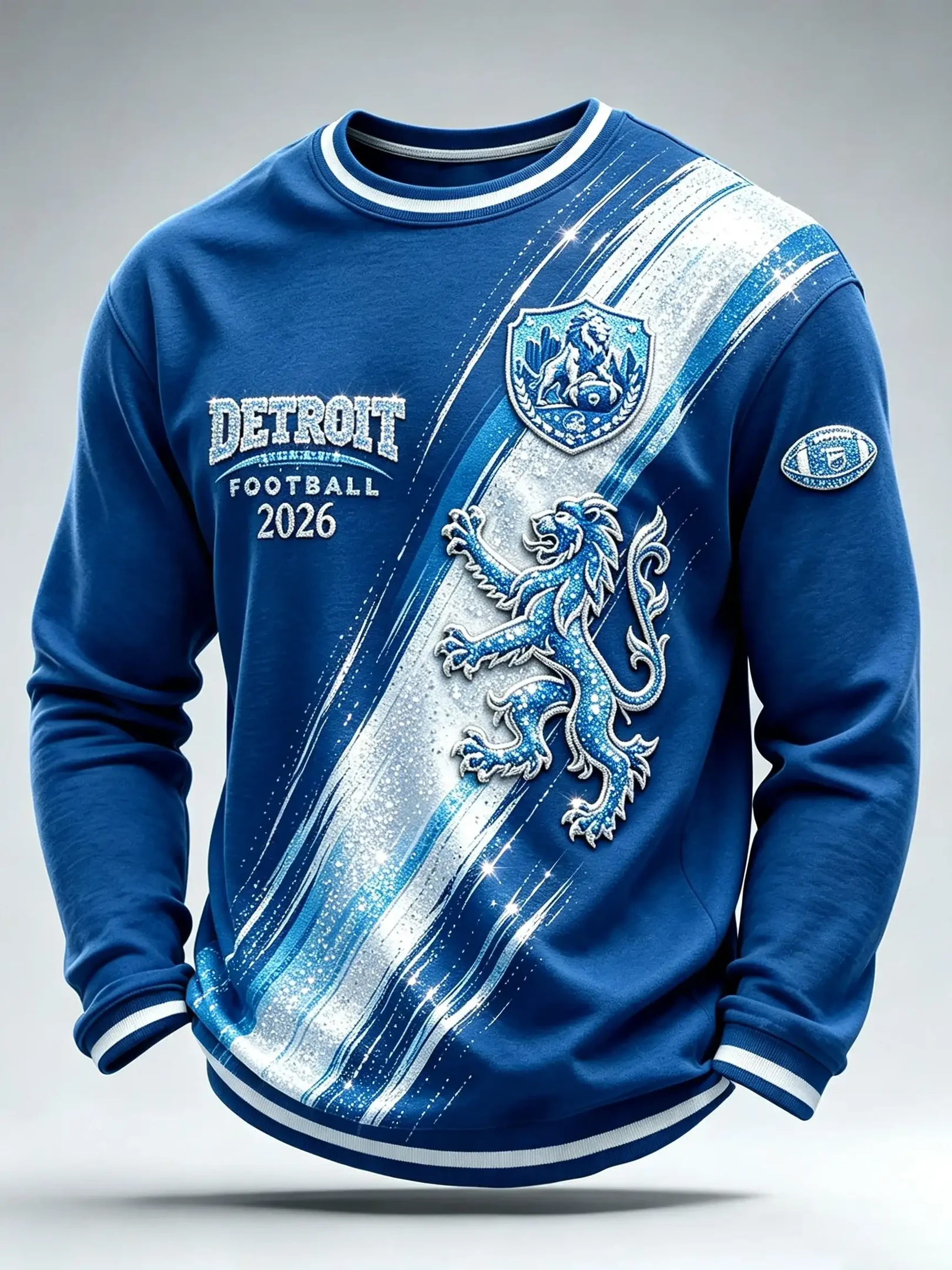 Detroit Lions Football Sweatshirt Detroit Game Day Apparel Lions Merch Gifts For Football Fan