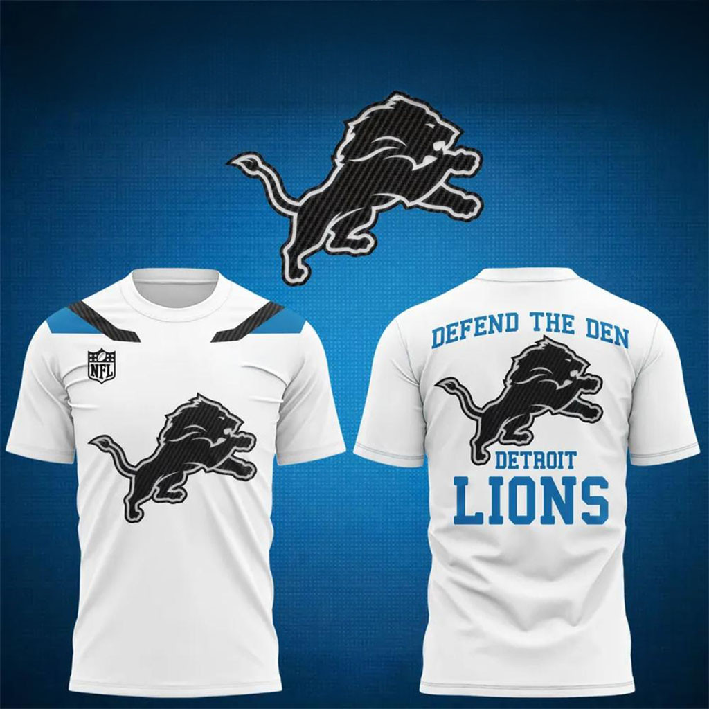 Detroit Lions Rivalries 2026 Defend The Den Graphic T-Shirt Detroit Lions Merch Gifts For Fan