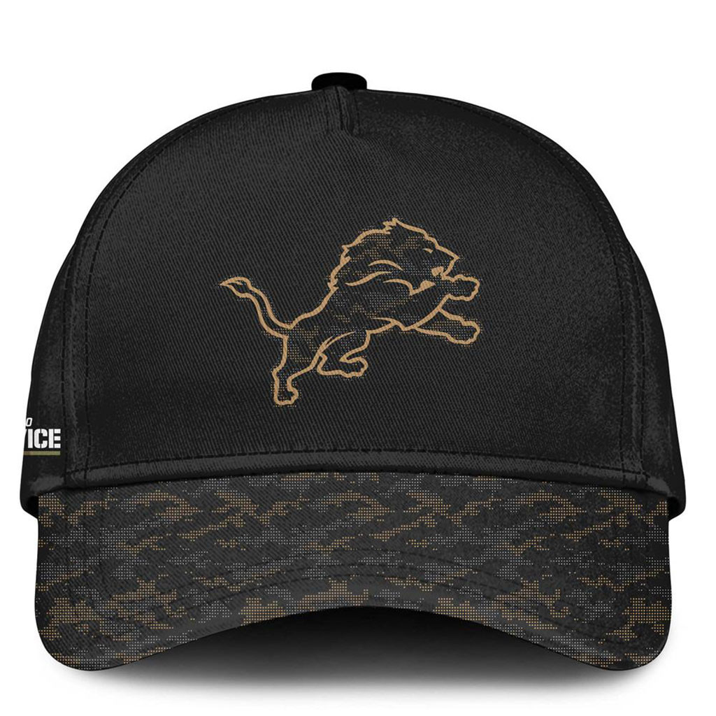 Detroit Lions Salute To Service 2026 Camo Hat Detroit Lions Merch Cool Football Gift Ideas