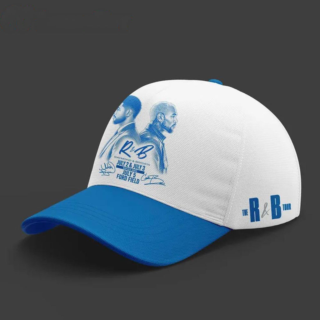 Detroit Lions X Chris Brown And Usher The R&B Tour 2026 Hat Detroit Lions Merch Fan Gifts