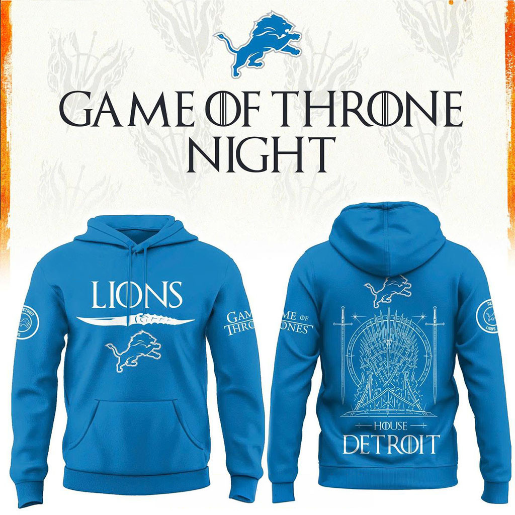 Detroit Lions X Game Of Thrones 2026 House Of The Dragons Hoodie Detroit Lions Merch