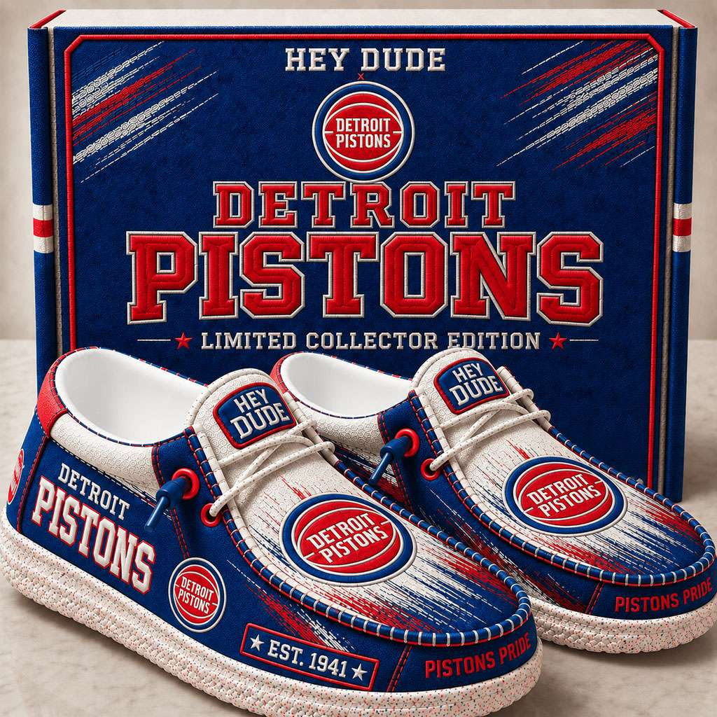 Detroit Pistons Merch Est 1941 Pistons Pride Slip-On Loafers Gift For Basketball Lover Detroit Pistons Merch Est 1941 Pistons Pride Slip-On Loafers Gift For Basketball Lover
